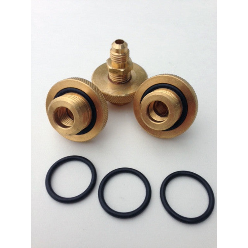 MID-WEST 110703 1/2 Quick Connect Fittings (Set of 3) for Backflow Testing