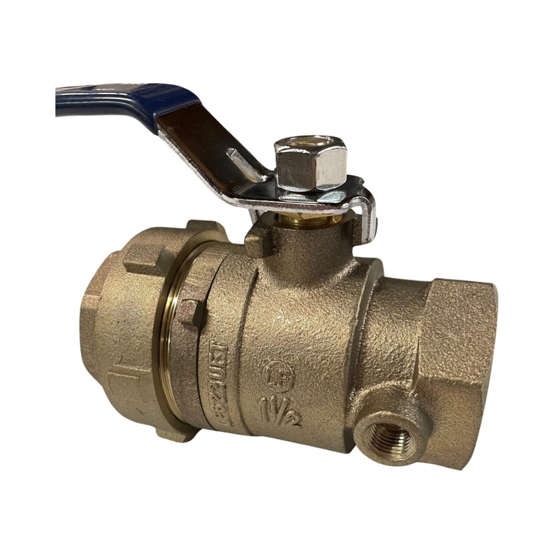 FEBCO 781297LL FULL PORT UNION ENDED 1 1/2 TAPPED BALL VALVE