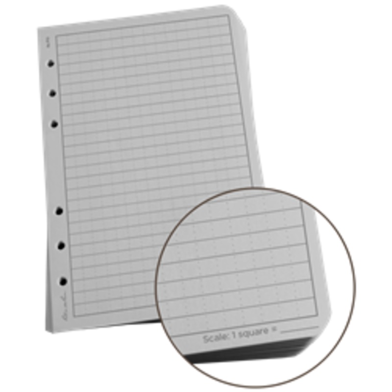 Rite-in-the-Rain – #772 Loose Leaf Sheets, Universal Pattern, Box of 500, Gray Paper