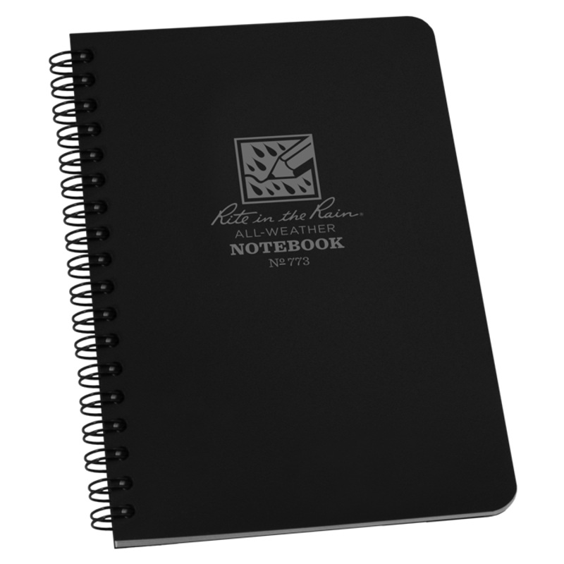 Rite-in-the-Rain – #773 Spiral Notebook, Universal Pattern, Black