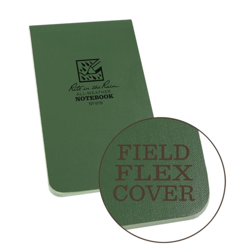 Rite-in-the-Rain – #978 Top Bound Memo Notebook, Universal Pattern, Green