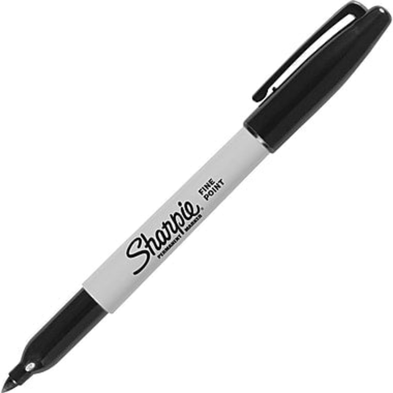 Sharpie Permanent Marker, Fine Point, Black