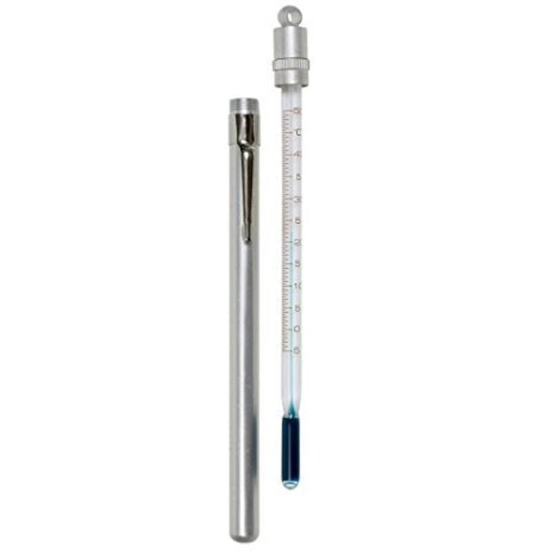 Pocket Thermometer, Metal Cased, -5 to 45 C