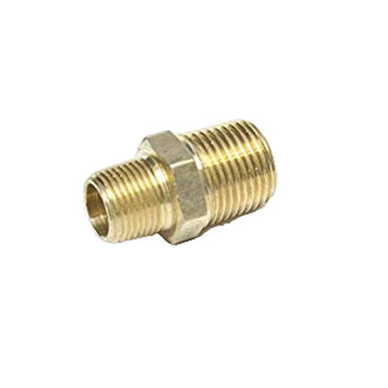 Brass Fittings – Male NPT Hex Nipple (Various Sizes)
