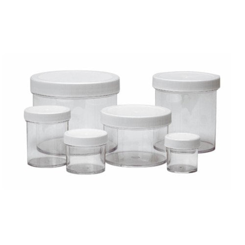 Polystyrene (Clear) Jars, Straight-Sided 1000ml