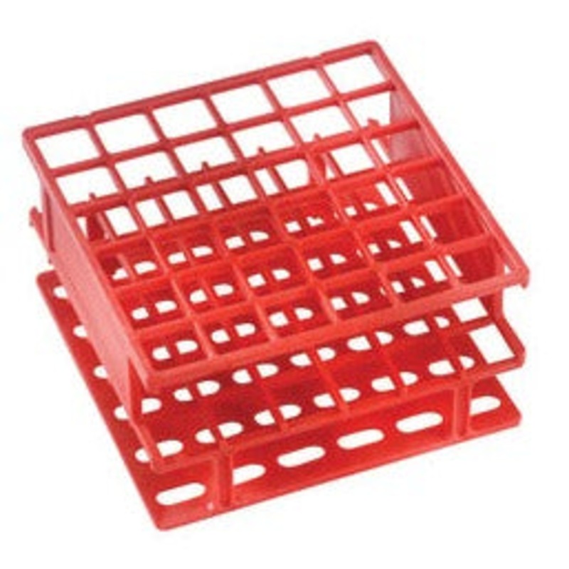 Test Tube Rack, for 13mm Tubes, 36 Place,  Nylon, White