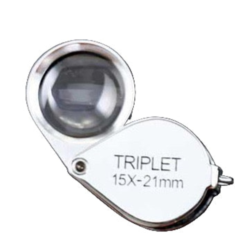 Triplet Glass Lens, 15X Loupe, 21 mm