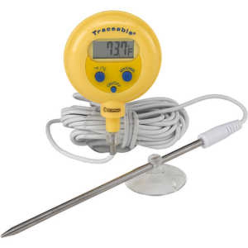 Traceable Water-Resistant Remote Probe Thermometer