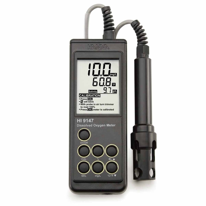 Hanna Oxy-Check Waterproof Dissolved Oxygen Meter, with 10m Cable