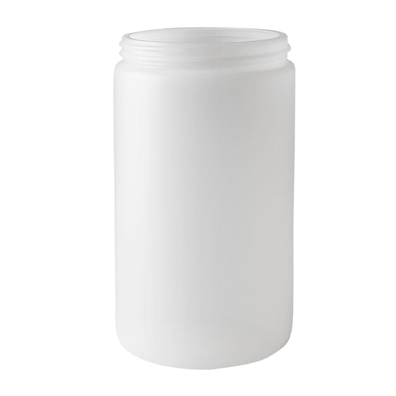 Wide Mouth White Plastic Jars, HDPE, 1000 ml, Case of 75