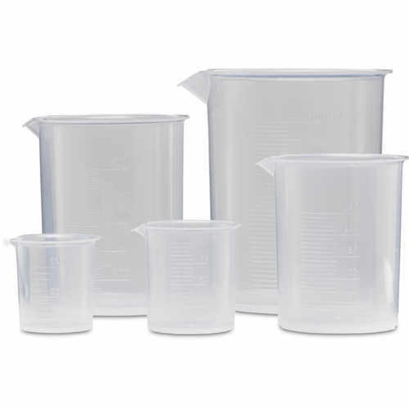 Beakers, Set of 5, Polypropylene
