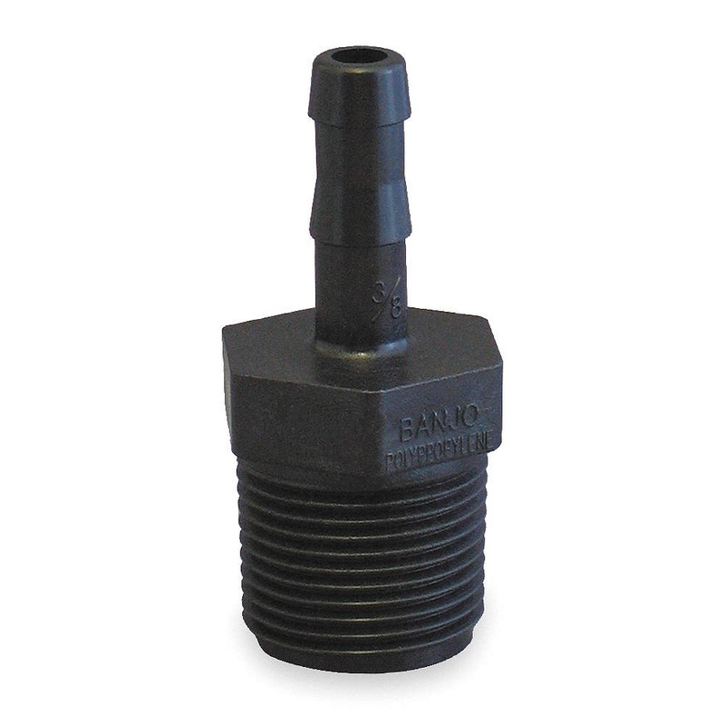 Polyethylene Tubing Adapters, Male NPT x Barb (Various Sizes)