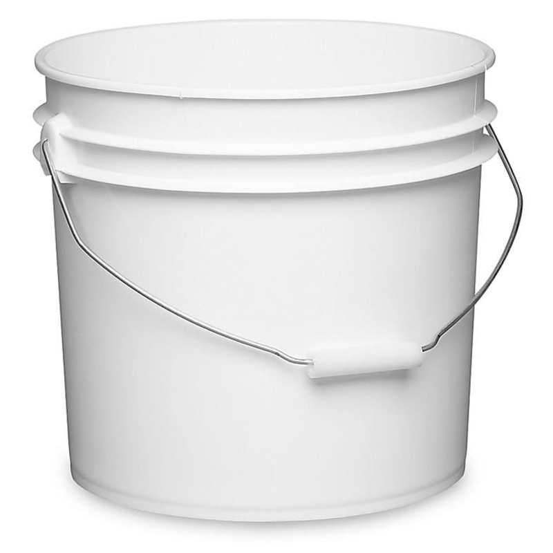 Pail, 3.5 Gallon, White HDPE
