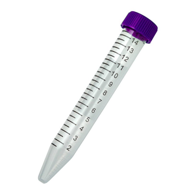 Centrifuge Tube, Conical Bottom, Plain, 15 ml, Polypropylene Tube, Each