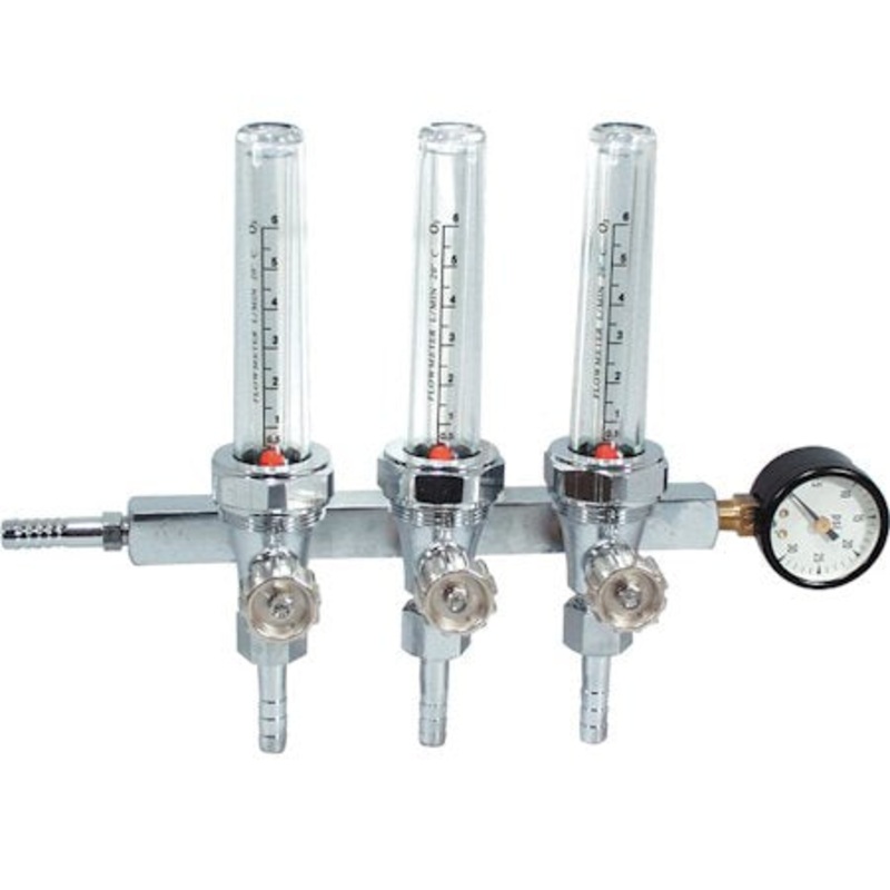 Oxygen Flow Meter Manifold, 3-Way