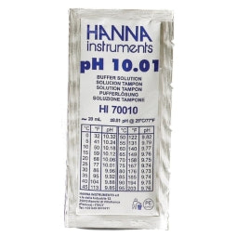 pH Calibration Pouch, 20 ml, pH 10.01