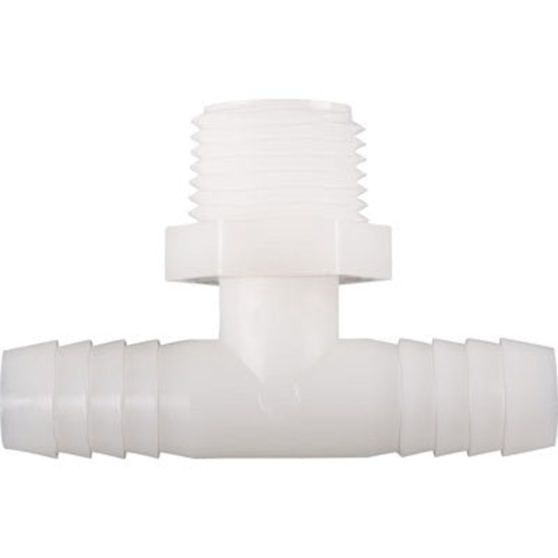 T – White Nylon Male Branch, 1/4