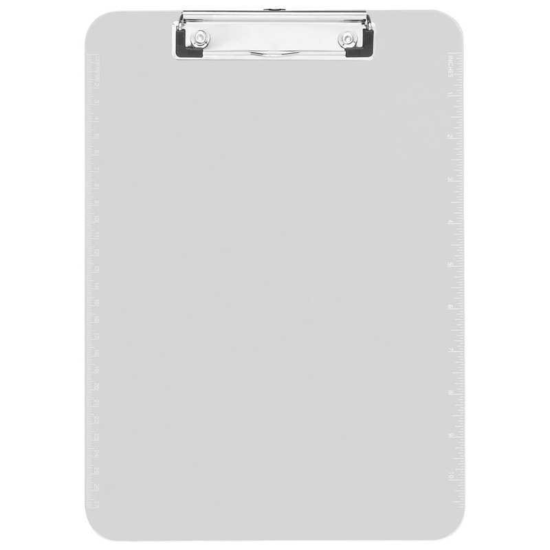 Clipboard, Clear Plastic, Sparco, 9 x 12