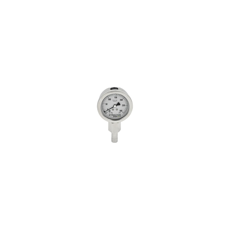 XD 1/2 Tube Stub Pressure Gauge | -30 to 300 | Glycerin