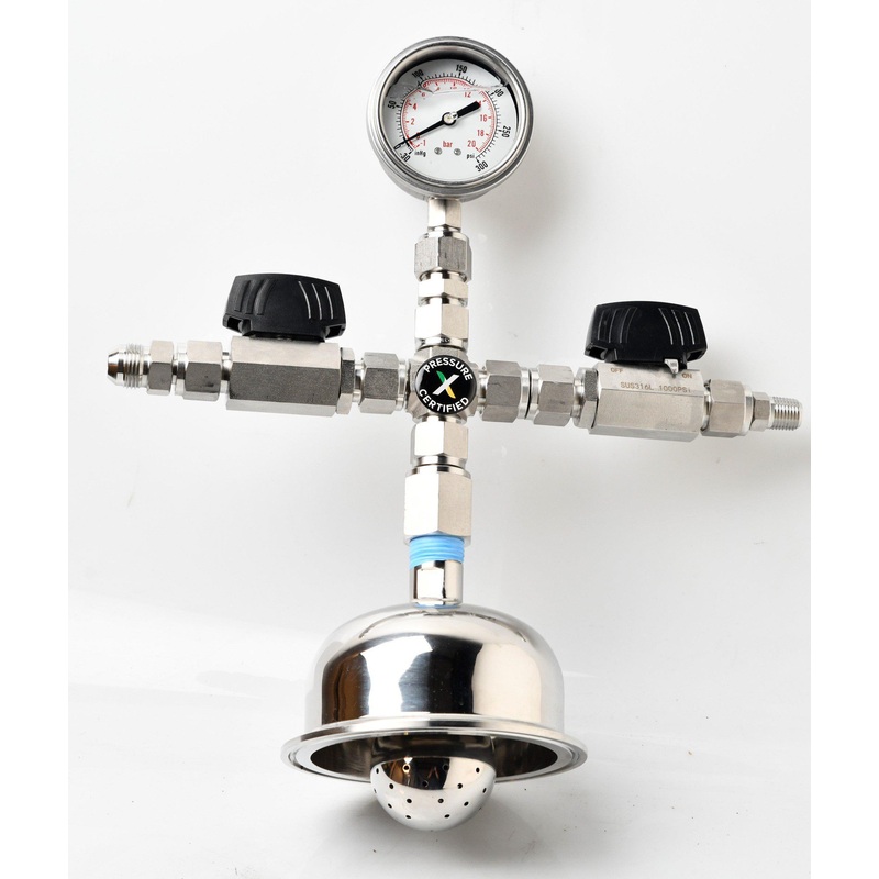 4 Top Cap with Compression fittings – ASSEMBLED