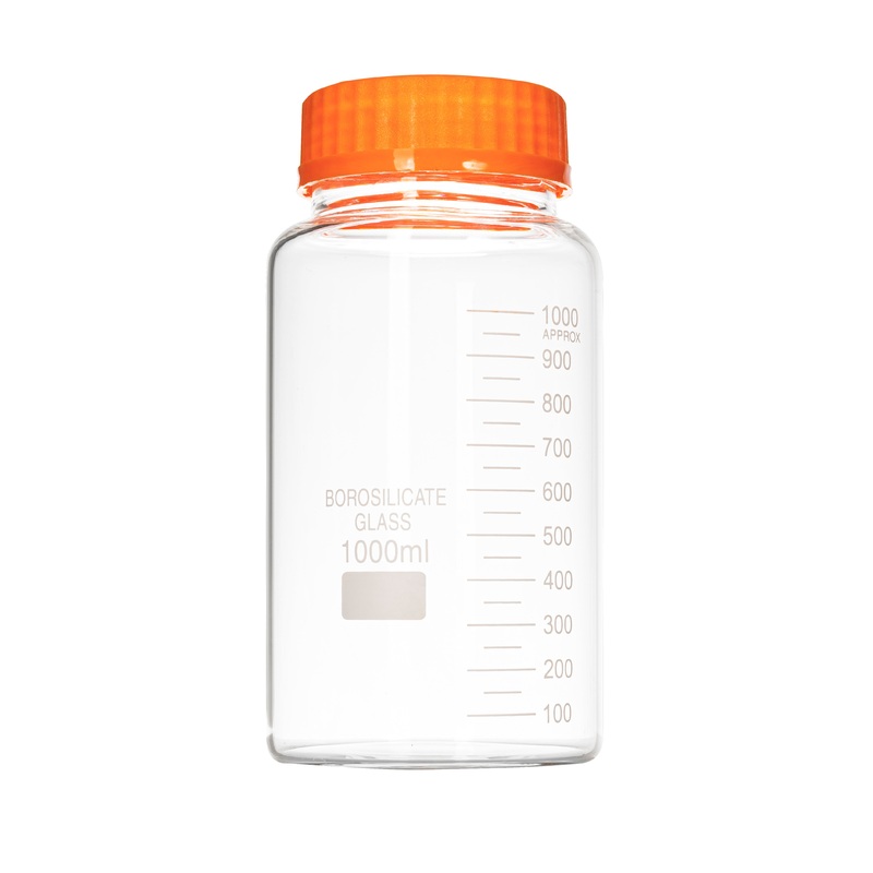 1L GL80 Borosilicate Media Bottle Individual