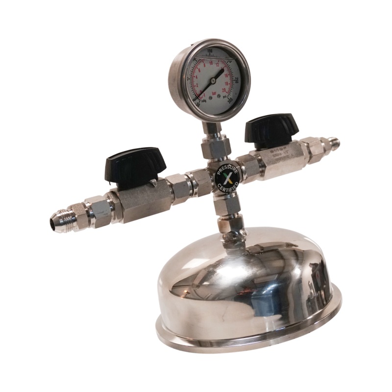 6 Top Cap with Compression fittings – Assembled