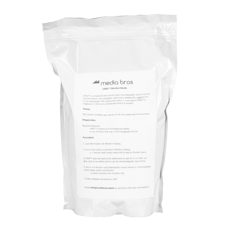 Media Bros. CR60 Silica Remediation Powder for Hydrocarbon Extraction 1kg