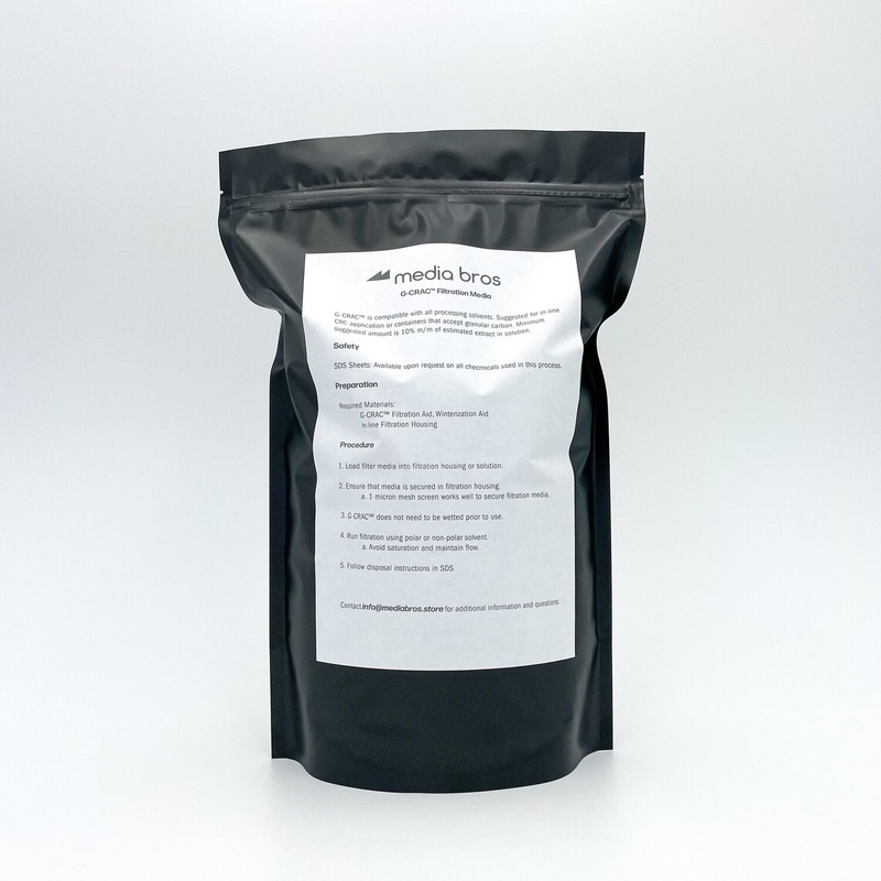 Media Bros. G-CRAC Granular Activated Carbon Remediation Powder for Hydrocarbon Extraction 1kg