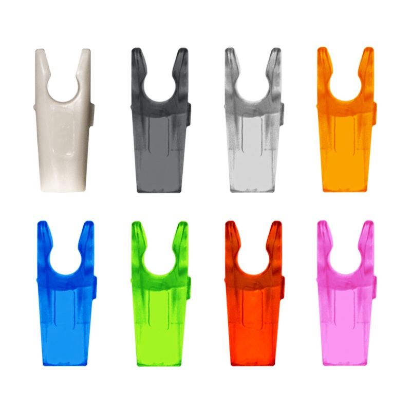 Pin Nocks- 12 pack|Clear|Smoke|White|Red|Orange|Pink|Green|Blue