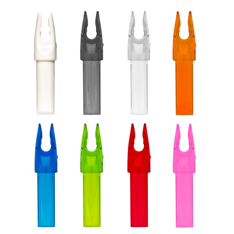 Standard Nocks – 12 pack|Clear|Smoke|White|Red|Orange|Pink|Green|Blue