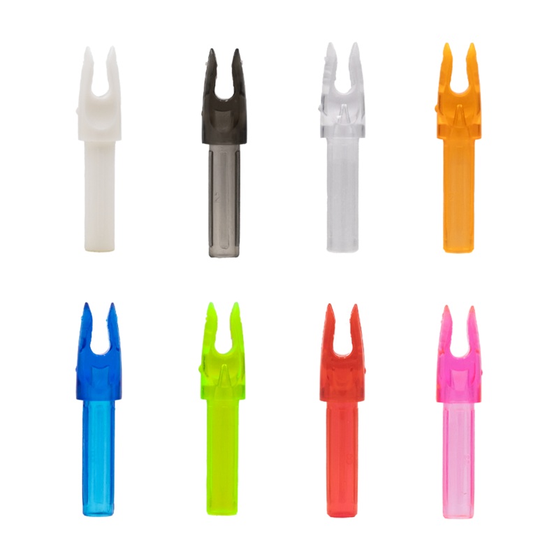 204 Nocks – 12 pack|Clear|Smoke|White|Red|Orange|Pink|Green|Blue