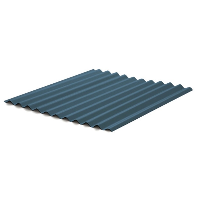 5/8 Corrugated Metal Panel – Hawaiian Blue – 26 Gauge