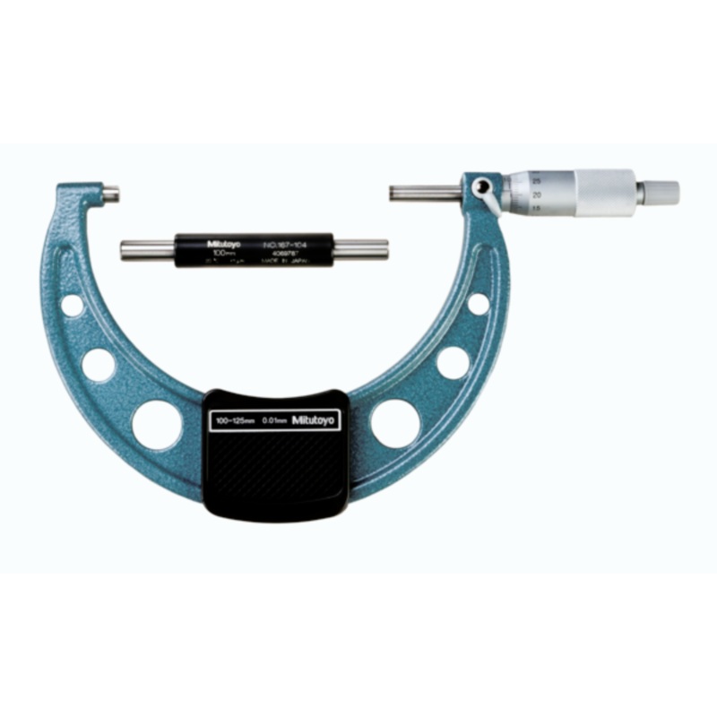 Mitutoyo Metric Analogue Outside Micrometer 150-175mm, Ratchet Stop 103-143-10