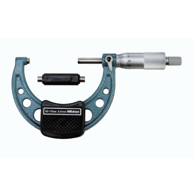 Mitutoyo Metric Analogue Outside Micrometer 75-100mm, Ratchet Stop 103-140-10