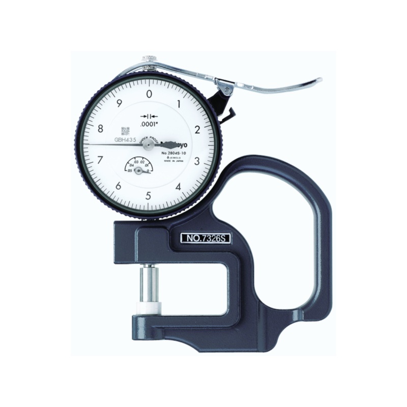 Dial Indicator Thickness Gauge, Standard, 0-0.05 7326S