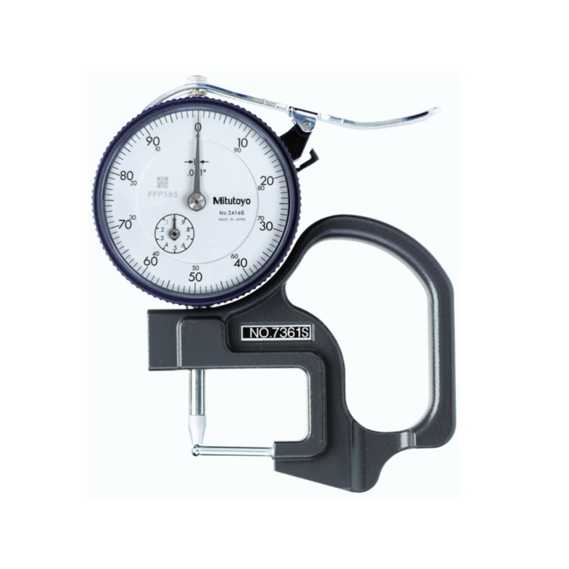 Dial Indicator Thickness Gauge, Tube Thickness, 0-0.04 7361S
