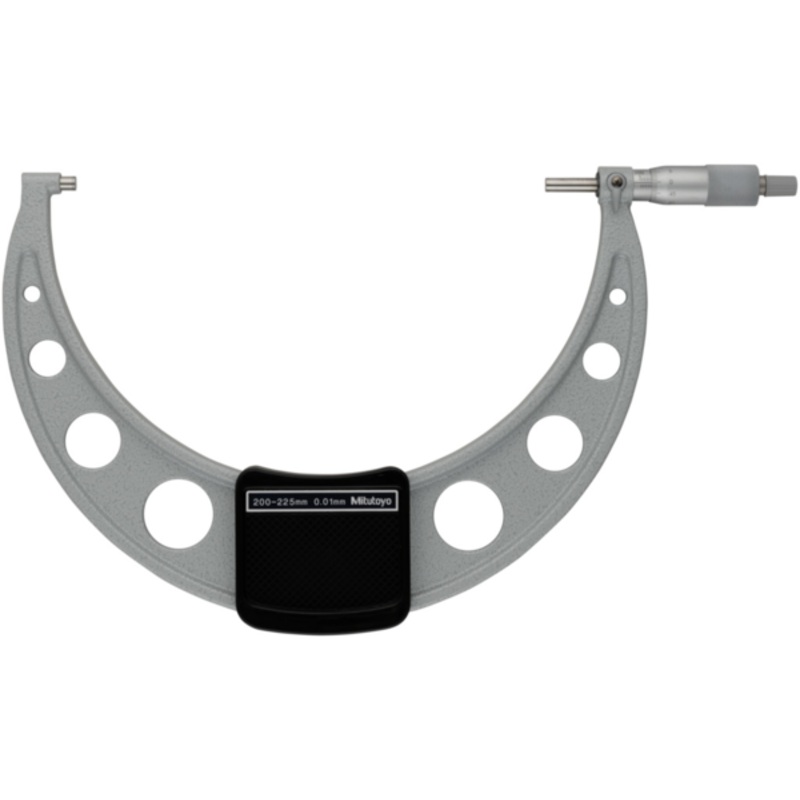 Mitutoyo Metric Analogue Outside Micrometer 200-225mm, Ratchet Stop 103-145-10