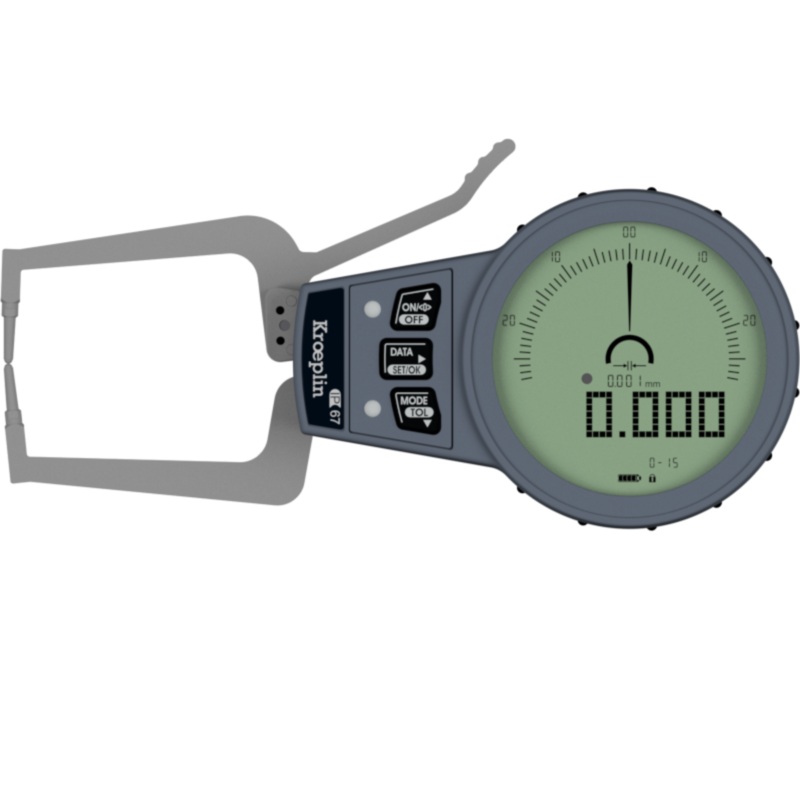 Kroeplin Digital External Caliper Gauge 0-15mm, 0.001mm