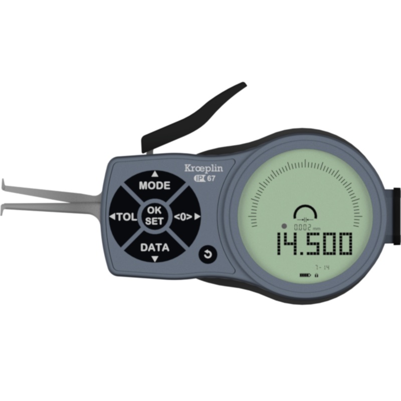Kroeplin Digital Internal 3-Point Caliper Gauge 7-14mm, 0.001mm, L107P3
