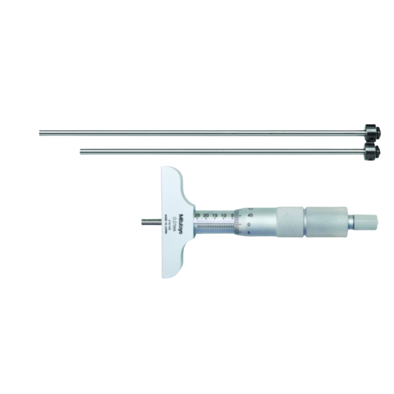 Mitutoyo Depth Micrometer 0-75mm 63mm Base 129-110