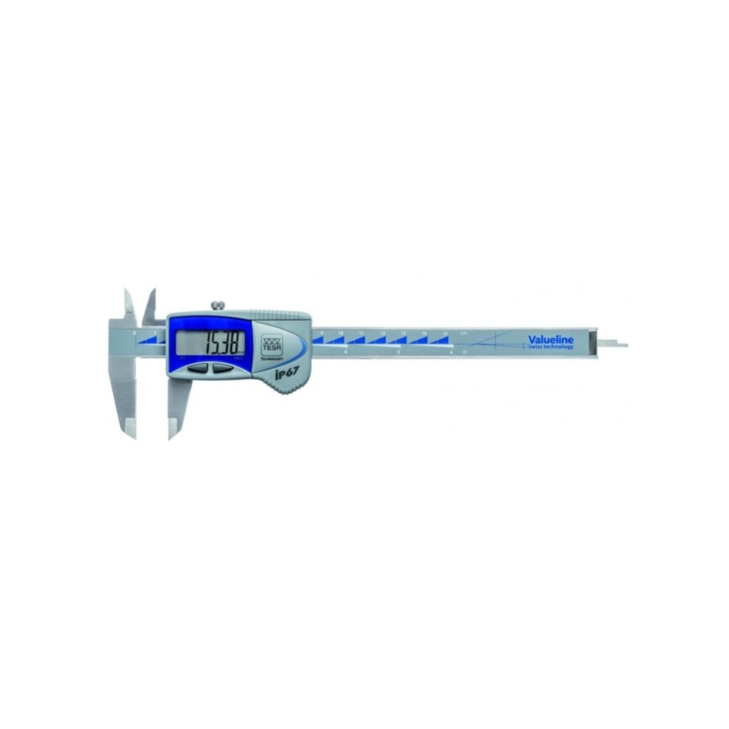 Tesa Valueline Digital Caliper 0-150mm IP67 (Square Depth Rod) 00539390