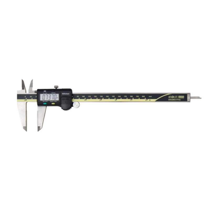 Mitutoyo Digital ABSOLUTE AOS Calipers 0-200mm (0-8) W/O Output Carbide OD/ID Jaws 500-164-30