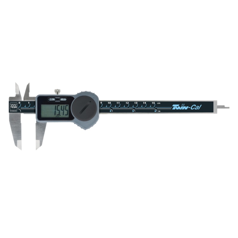 Tesa Twin-Cal Digital Caliper 0-150mm/0-6 IP40 (Square Depth Rod) 00530097