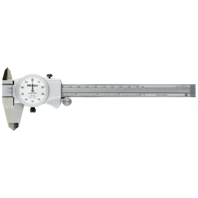 Mitutoyo Dial Caliper 0-6, 0.001, 0.1/rev, Imperial 505-742J