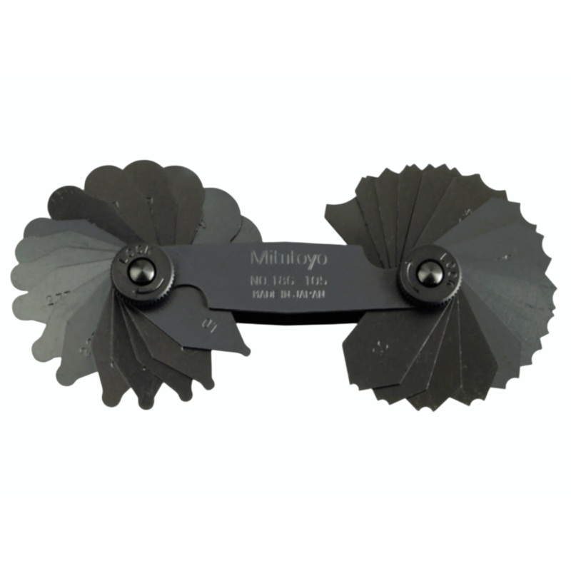 Radius Gauge 1-7mm, 34 Pairs 186-105