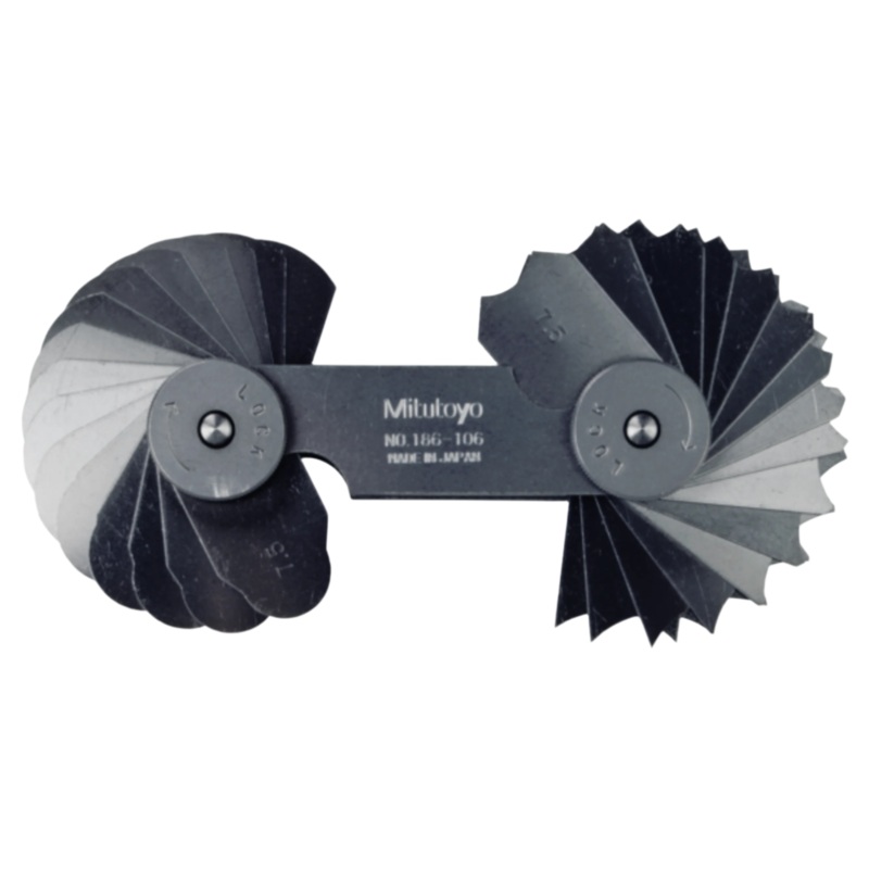 Radius Gauge 7.5-15mm, 32 Pairs 186-106