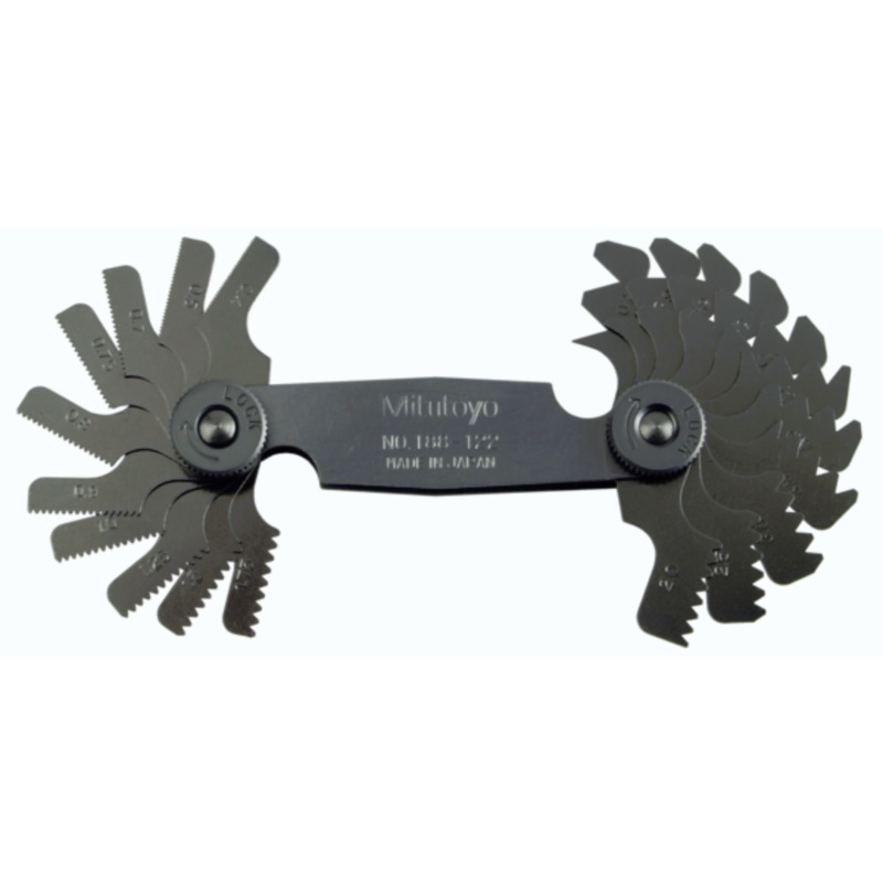 Thread Pitch Gauge Metric Screw 60, 0,4-7mm, 21 Leaves 188-122