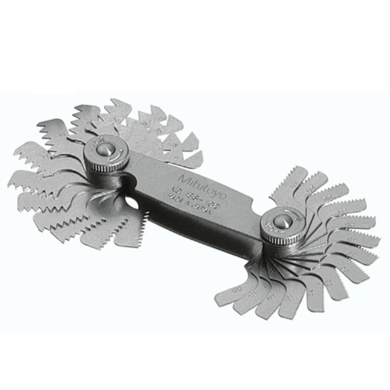 Thread Pitch Gauge Whitworth Screw 55, 4-60TPI, 21 Leaves 188-102