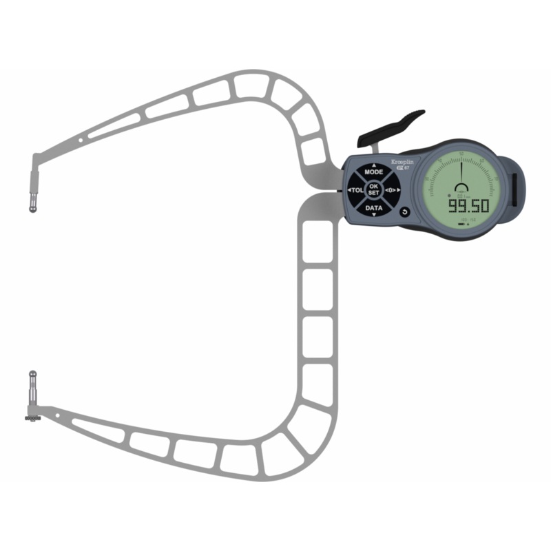 Kroeplin Digital External Caliper Gauge 100-150mm, 0.001mm K4150