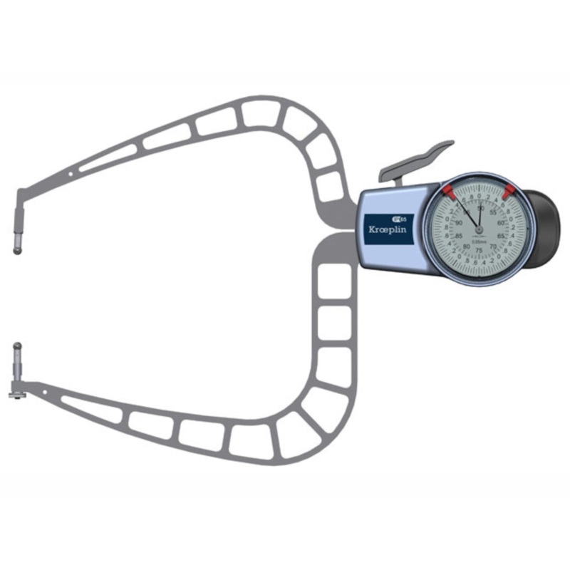 Kroeplin Digital External Caliper Gauge 50-100mm, 0.05mm D4100